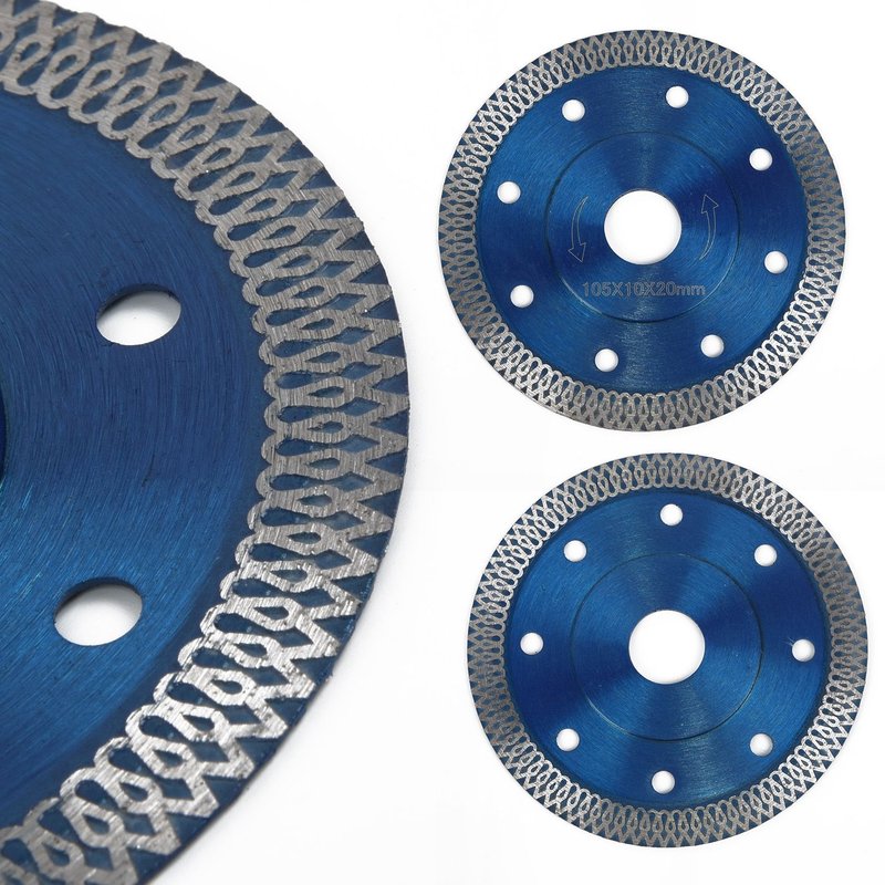 Lame de scie pour carreaux de granit, disques de coupe Turbo en diamant fin de 105MM, accessoires d'outils électriques d'atelier de 4 pouces para azulejo