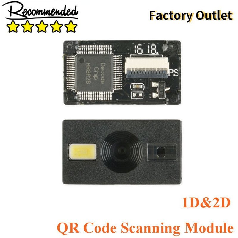 Scanner de codes à barres 1D 2D, Module de lecture de codes QR avec câble plat GM65