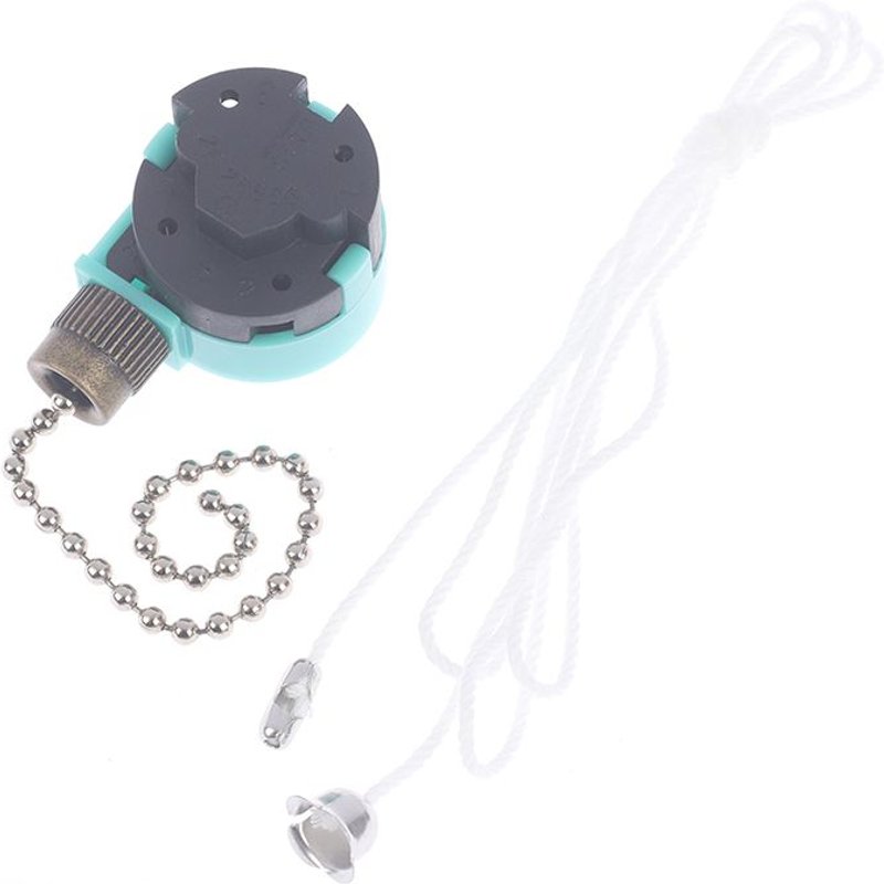 Chaîne de ventilateur de plafond réglable, 1 pièce, cordon de traction, interrupteur de changement de vitesse, lumière de remplacement