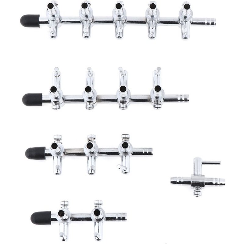 Pompe À Levier D'air Pour Aquarium 1 Pièce, Séparateur De Flux D'air, Tube Valve De Contrôle