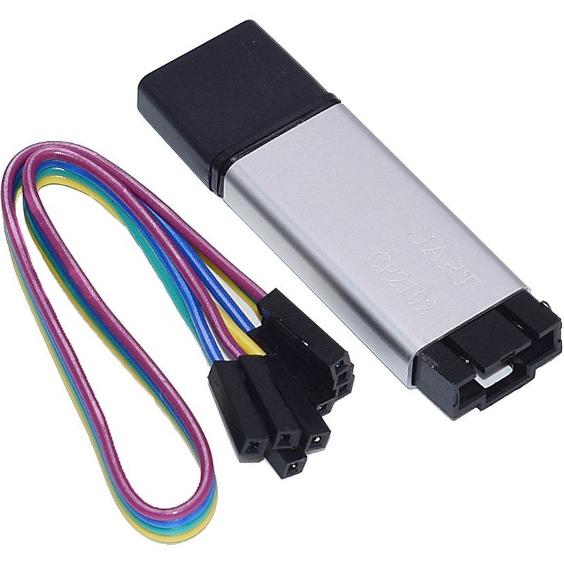 Convertisseur de série 6 broches, coque en aluminium CP2102 USB 2.0 à TTL Module UART STC remplacer FT232 Module Support 5v/3.3v pour Arduino 1 pièces
