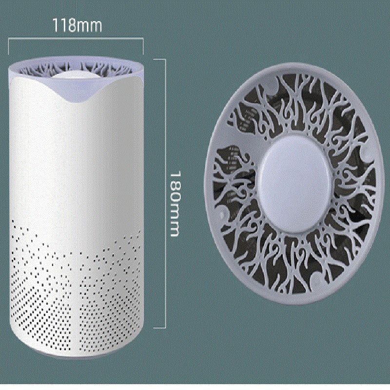 Purificateur d'air pour maison, véritables filtres, purificateurs de bureau compacts, Filtration avec veilleuse, nettoyeur d'air, nouveauté 2022