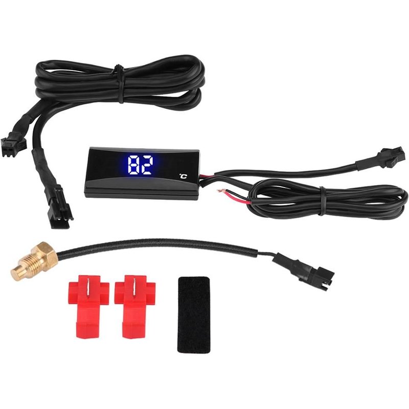 Thermomètre numérique universel étanche LCD 12V pour moto, Instrument, mesure de la température de l'eau