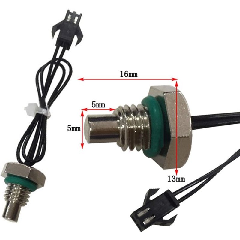 capteur de température à thermistance M8, câble de sonde à filetage, série de chauffe-eau