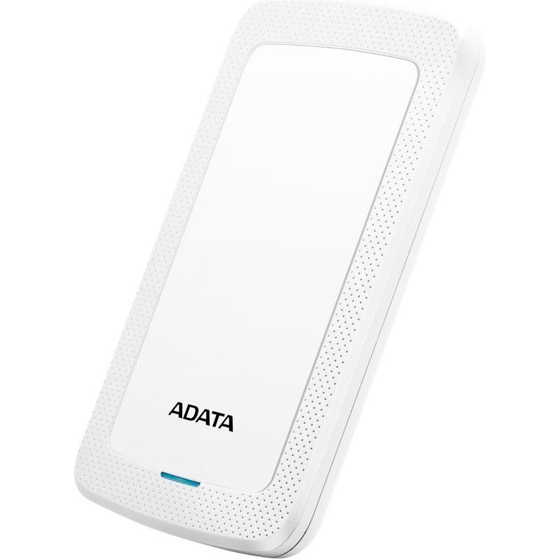ADATA HV300 - Disque dur - 2 To - externe (portable) - USB 3.1 - AES 256 bits - blanc