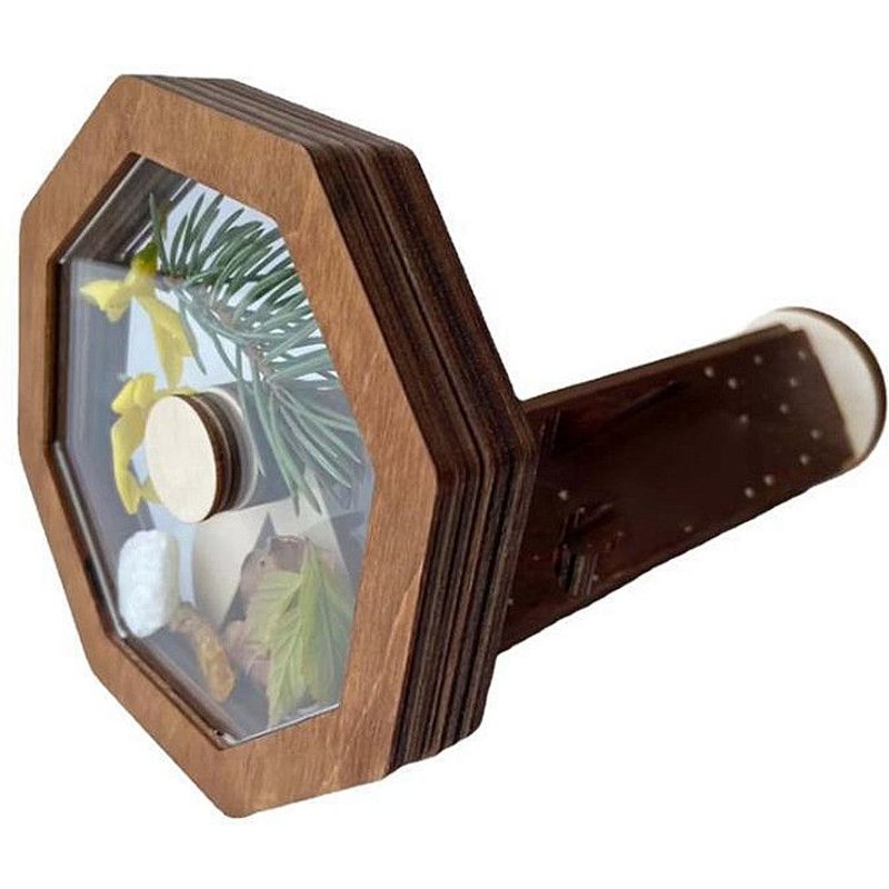 Kaléidoscope En Bois Fait À La Main, Kit De Bricolage Logique Interactif, Jouet Classique Pour Enfants, Livraison Directe