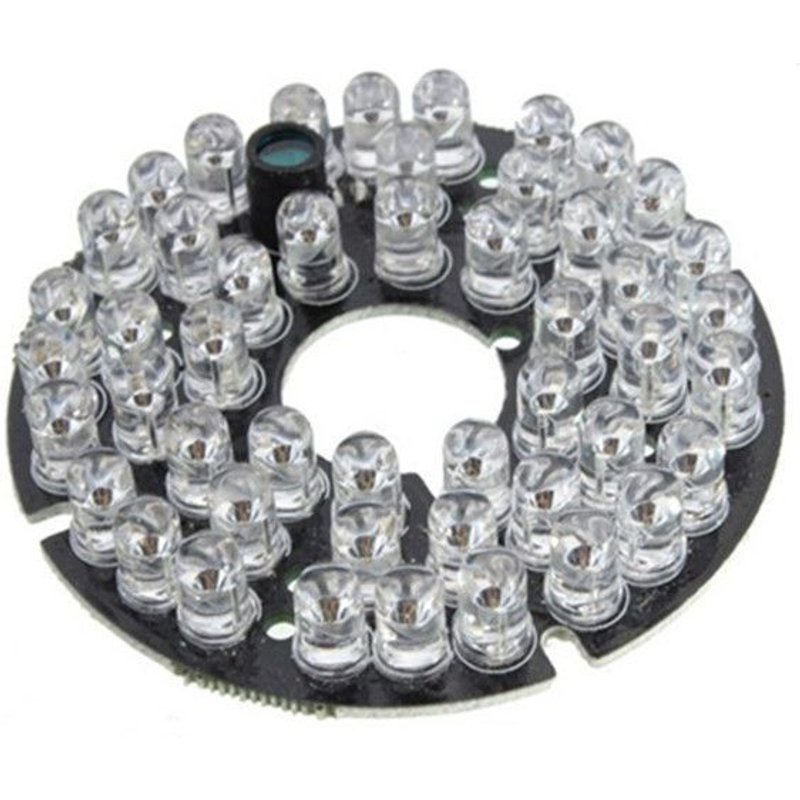 Panneau d'ampoule pour caméra de sécurité à domicile CCTV, éclairage infrarouge à 60 degrés, 48 IR