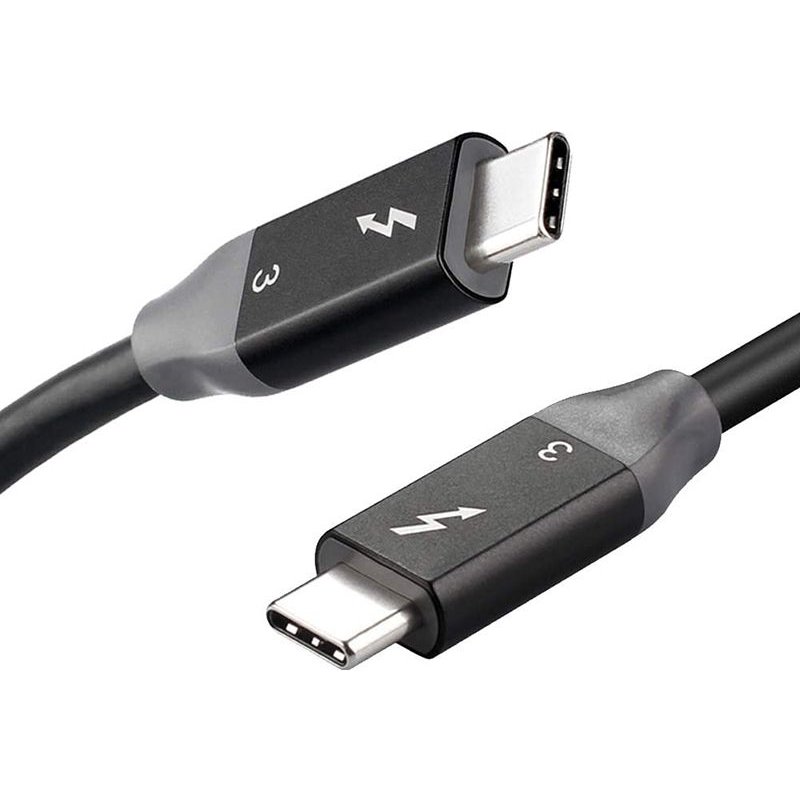 Câble Usb type-c à Displayport 40Gbps Pd 5A 100W pour Pro Imac Thunderbolt 3, charge rapide, noir, 3 pieds