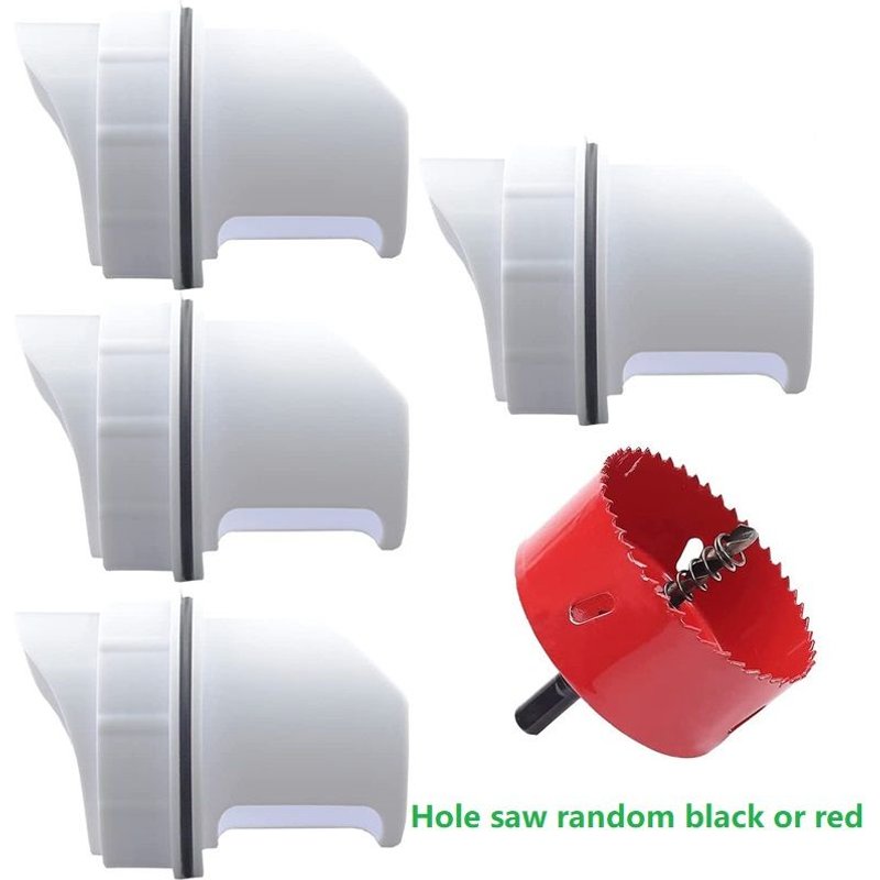 mangeoire à poulet automatique en plastique, gobelets d'eau pour volaille, tuyau de boisson pour poulet, Installation facile avec scie cloche