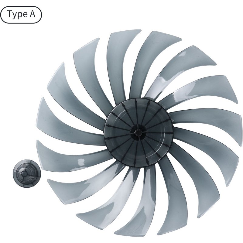 Lame de ventilateur en plastique épais, silencieux, avec couvercle d'écrou, universel, pour ventilateur sur pied de 12/14/16 pouces, accessoires de Table
