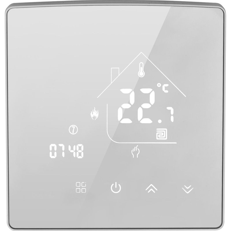 Thermostat numérique intelligent, écran tactile LCD rétroéclairé Programmable, régulateur de température pour chaudière à eau/électrique/gaz