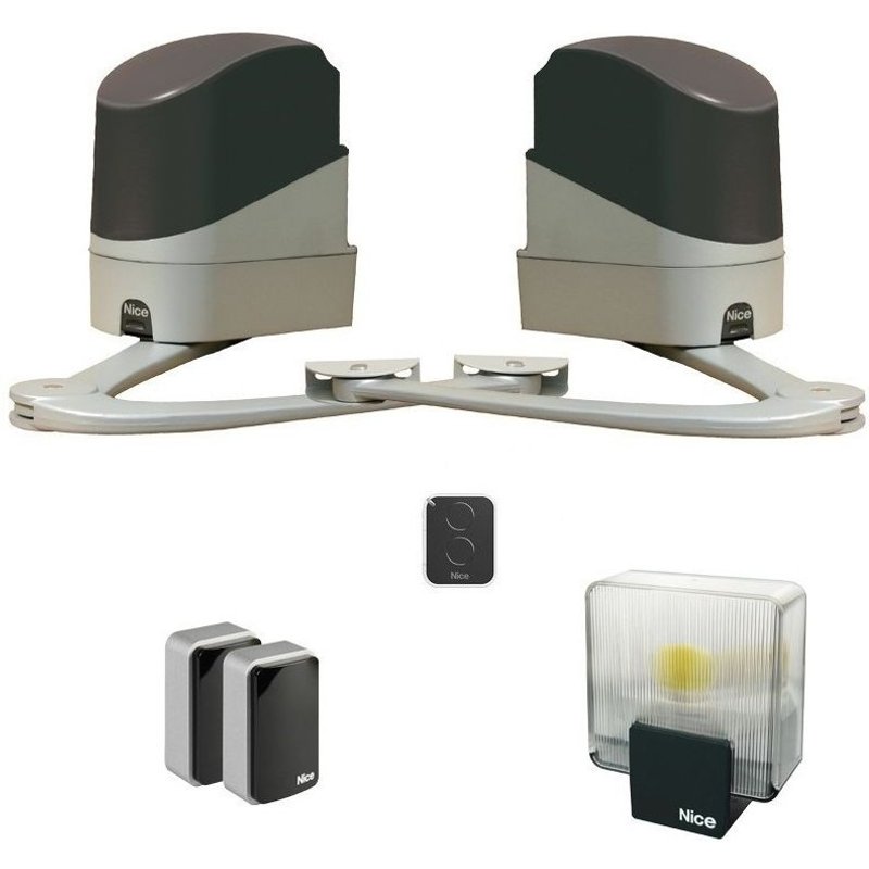 Kit automatisme NICE pour portail battant POPKIT - POP7124KCE