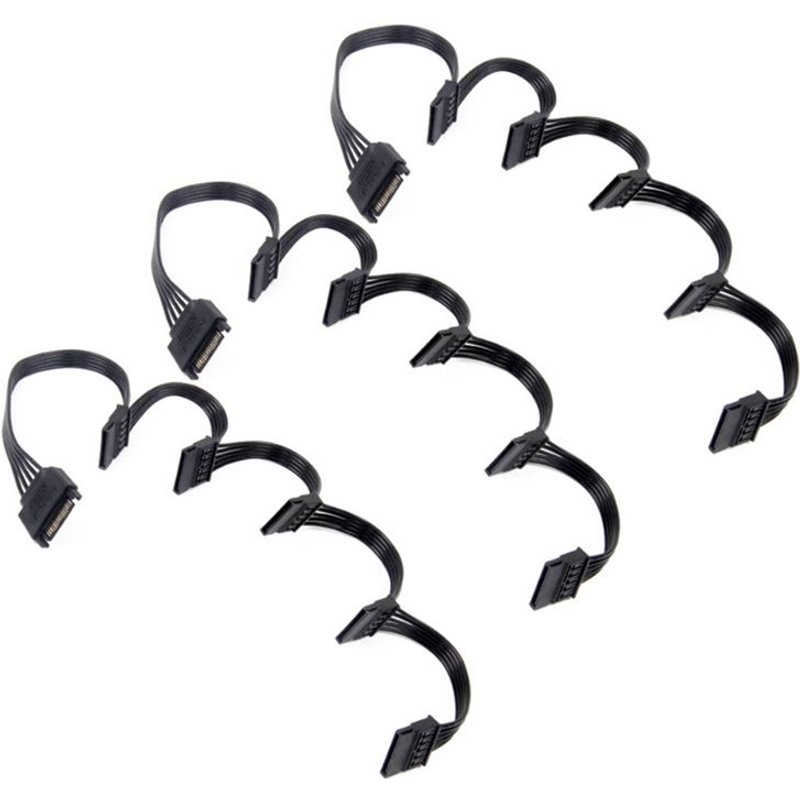 Câble d'extension de disque dur SATA 3x15 broches, 1 mâle à 5 femelles, câble adaptateur de séparation pour bricolage de PC