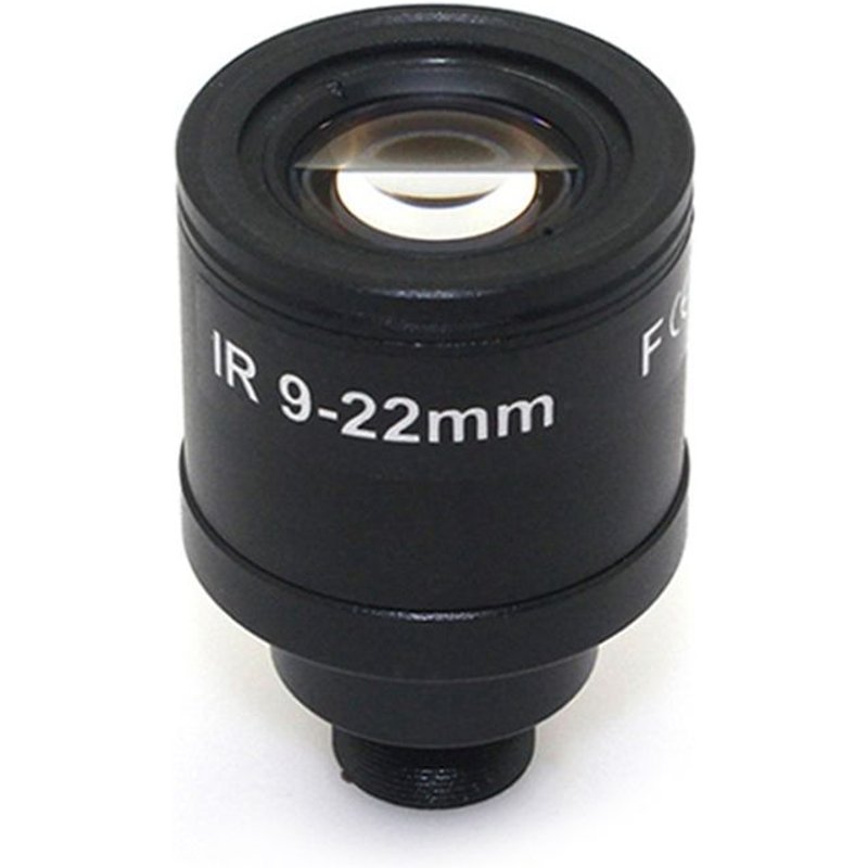 Objectif Zoom manuel 9-22mm 1,3 mp, Interface M12/14, objectif CCTV
