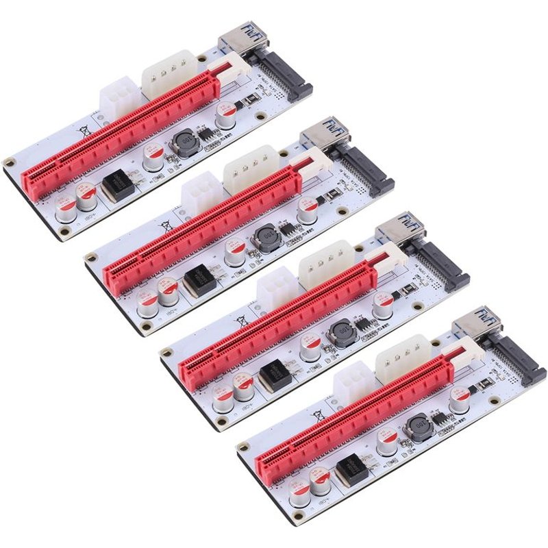 Adaptateur de carte d'extension de GPU, 4X USB 3.0 Pcie PCI-E Express 1X Ă 16X