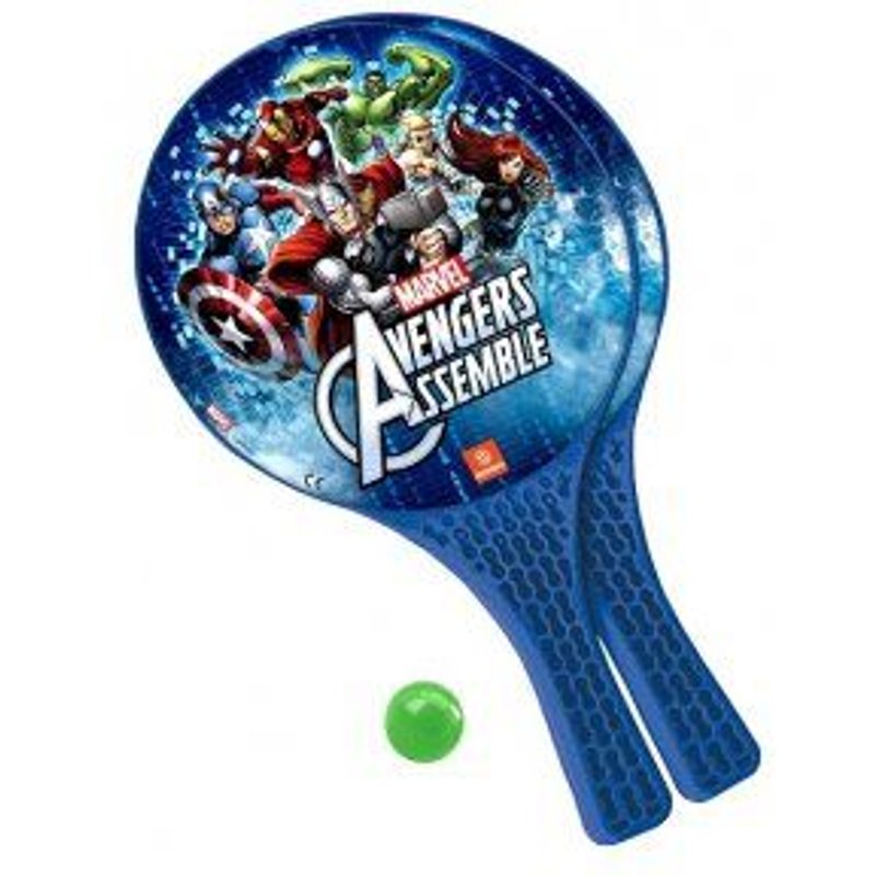 Set Raquettes De Plage Avengers En Plastique + Balle - Super Heros Marvel - Jeu De Tennis Enfant - Sport, Plein Air