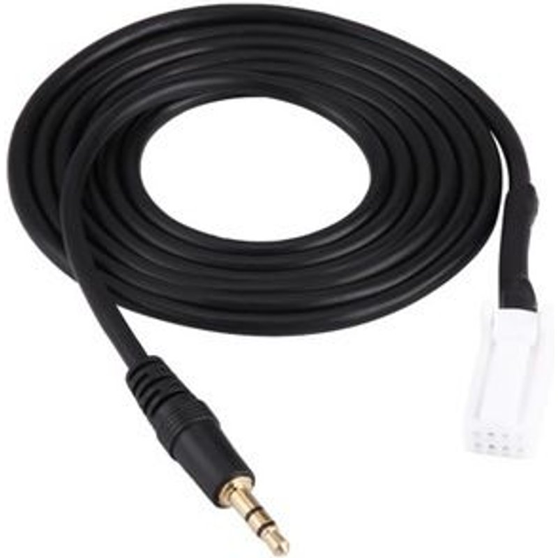 Adaptateur de câble d'entrée AUX Audio de voiture, prise Jack 3.5mm à 8 broches pour QP28357