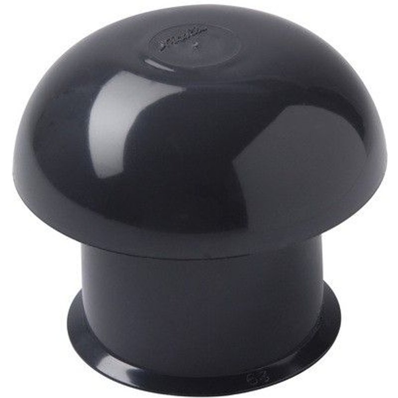 Chapeau de ventilation simple Ardoise S/M Ø125/204mm NICOLL - CC12