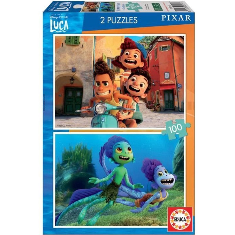 Puzzle 2x100 Luca Disney