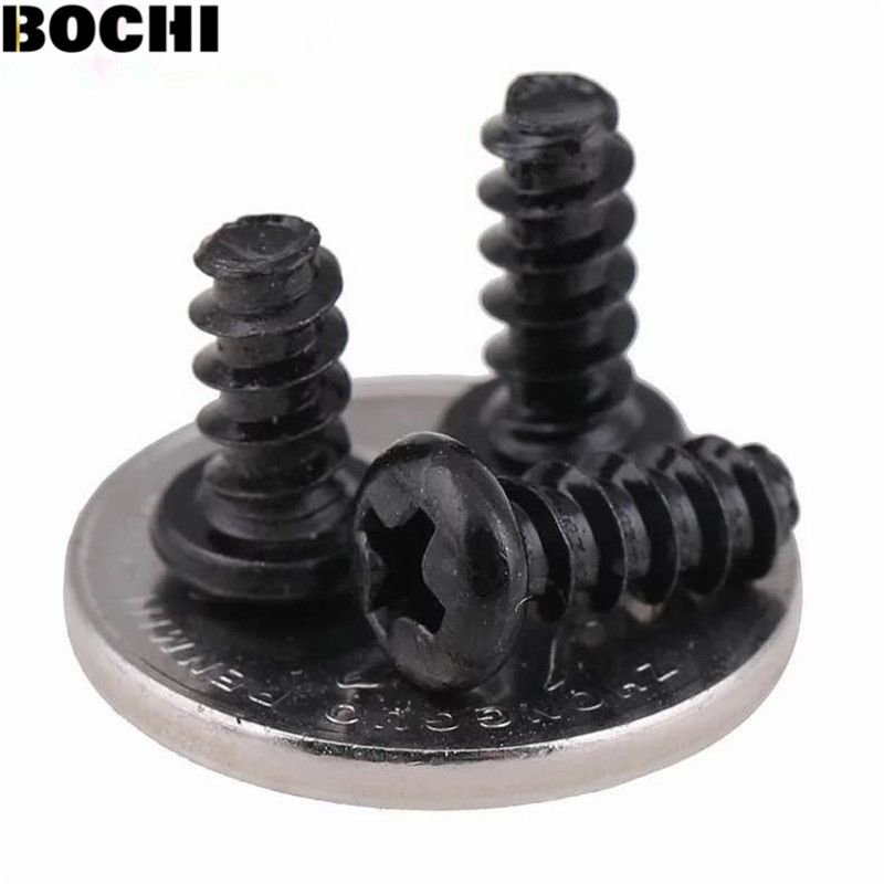 petites vis à bois électroniques à tête Phillips, 100 pièces, M2.6 M3 M3.5 M4 PB, tête ronde, autotaraudeuse, SS03