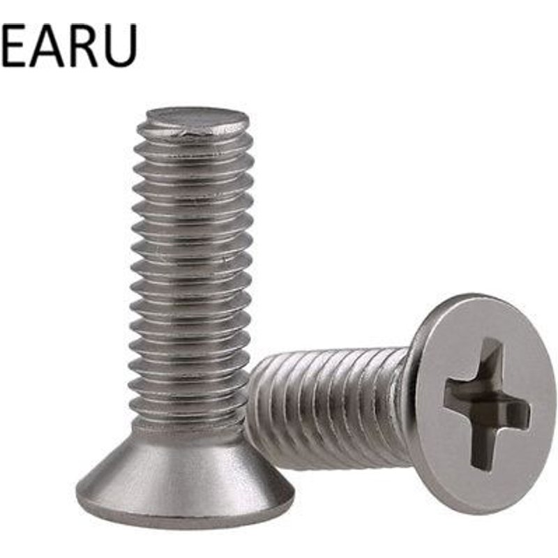 Vis Ă tĂȘte cruciforme Phillips en acier inoxydable 7/8, M2 * 3/4/5/6/304-60mm, Standard T819