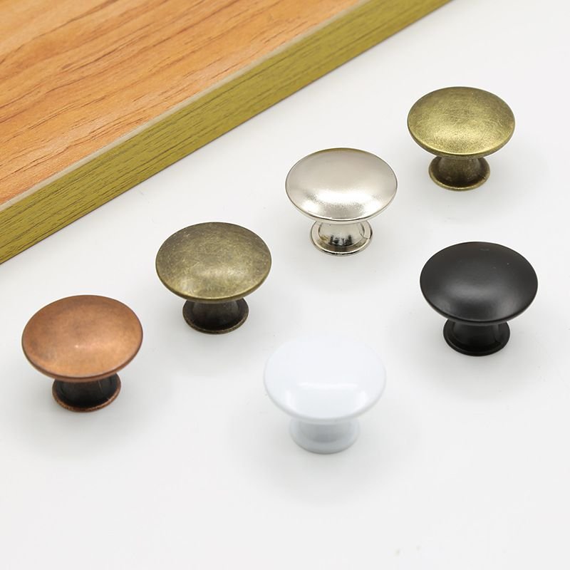 Poignée de porte de garde-robe Vintage, 1 pièce, forme ronde, simple trou, décoration de la maison