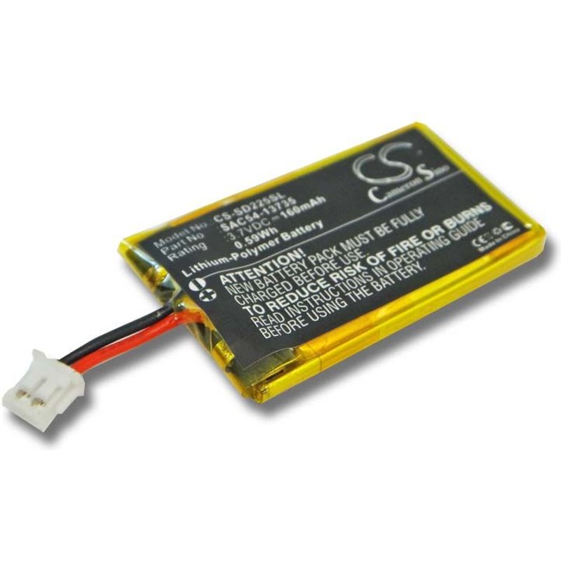 Vhbw 1x Batterie Compatible Avec Sportdog Sd-875, Sd-875e, Sd-825e Receiver, Sd-825x Collier De Dressage (160mah, 3,7v, Li-Polymère)