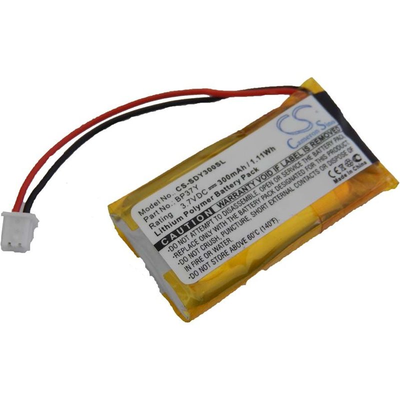 Vhbw Batterie Compatible Avec Dogtra Ys300 Bark Control Collar Collier De Dressage De Chien (300mah, 3,7v, Li-Polymère)