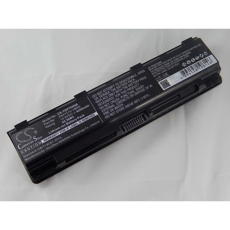 vhbw 1x Batterie remplacement pour Toshiba PABAS274, PA5121U-1BRS, P000573260 pour ordinateur portable (4200mAh, 10,8V, Li-ion)