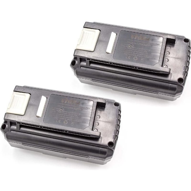 vhbw 2x Batterie compatible avec Ryobi RY40190-Y, RY40180, RY40201A, RY40200, RY40112, RY40190, RY40180-Y outil électrique (5000 mAh, Li-ion, 36 V)