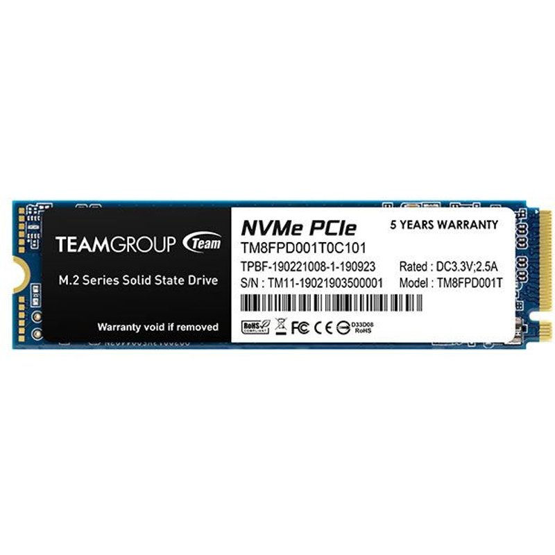 Team Group Mp33 Pro M.2 1 To Pci Express 3.0 3d Nand Nvme