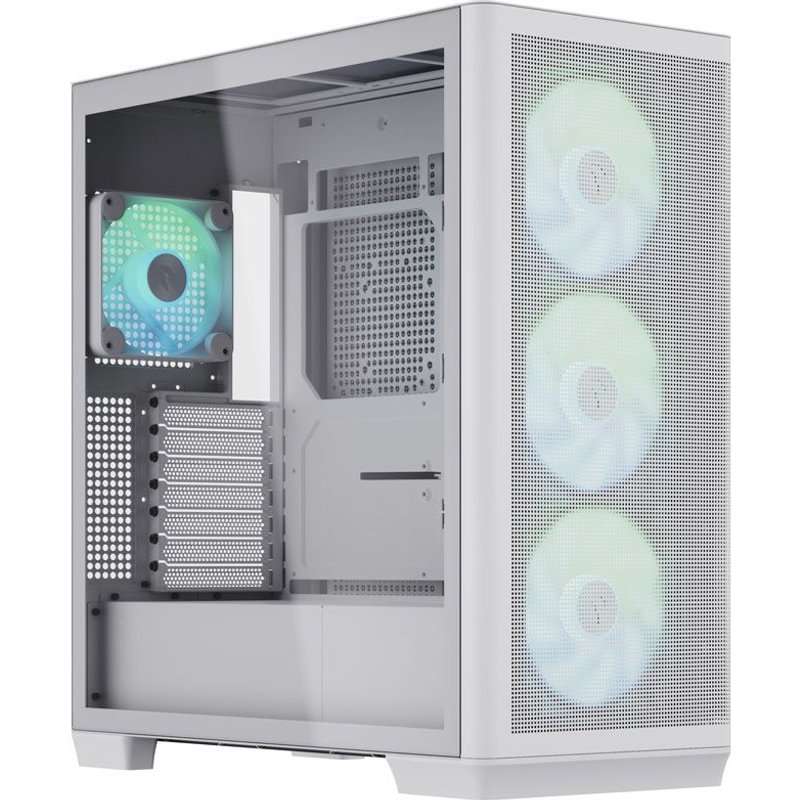 APNX Apnx C1 ATX- Tempered Glass - Boîtier moyen tour - Blanc - RGB - Verre Trempé