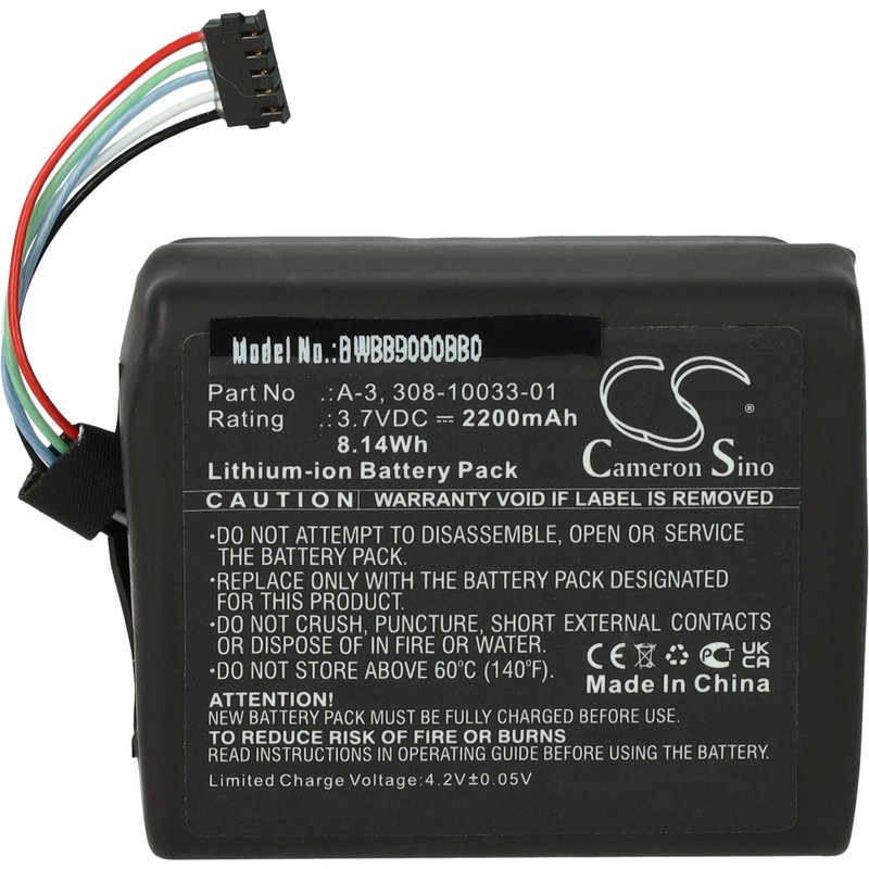 vhbw Batterie compatible avec Arlo Baby, Baby ABA1100 moniteur bébé, babyphone (2200mAh, 3,7V, Li-ion)