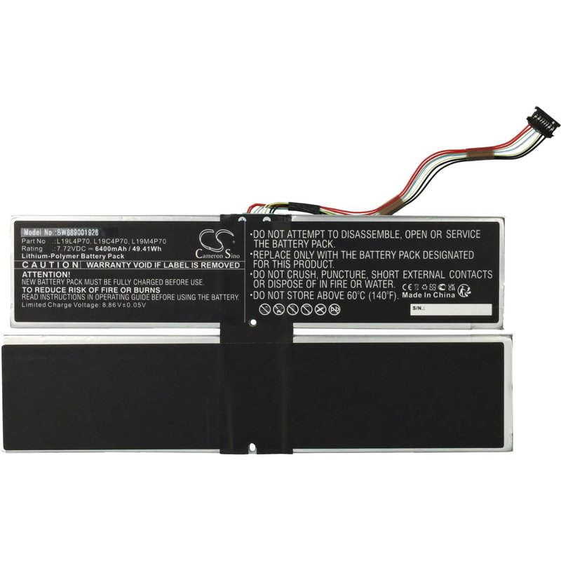 vhbw Batterie compatible avec Lenovo ThinkPad X1 Fold Gen 1-20RL0018IV, Gen 1-20RL0018FE ordinateur portable (6400mAh, 7,72V, Li-polymère)