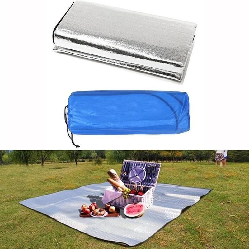 Tapis De Camping Étanche Et Portable, Couverture De Pique-Nique, Matelas De Plage, Tapis De Couchage En Aluminium, Tente D'extérieur Pliable