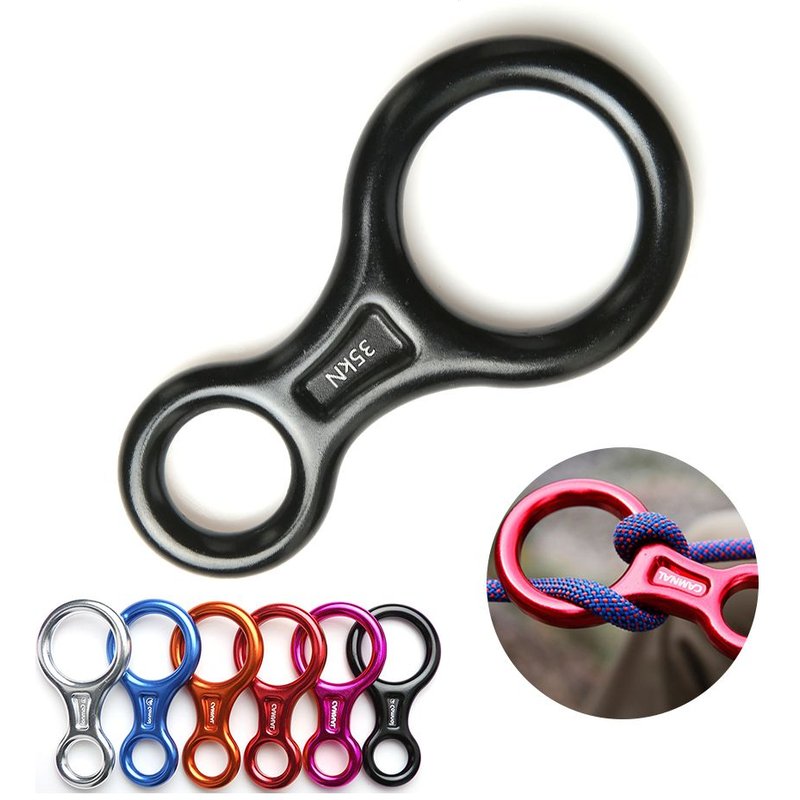 Dispositif De Corde D'engrenage, 8 Anneaux En Forme 35kn, Dispositif De Descente Et D'escalade