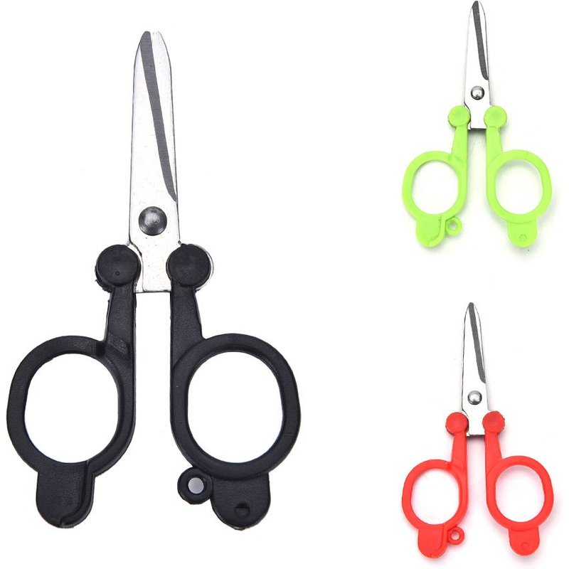 Ciseaux De Coupe Utiles Multicolores, Pinces À Coudre, Fil À Broder, En Acier Inoxydable, Pliants, 1 Pièce