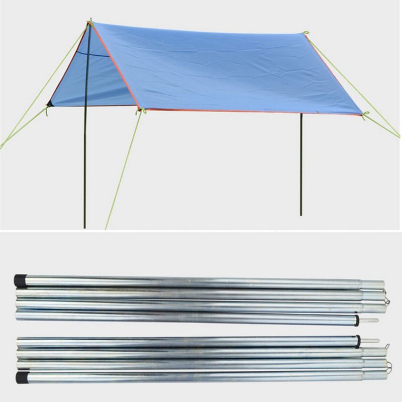 8 Pcs/Pack Pôle Renforcé En Plein Air Pliant Ultraléger En Alliage D'Aluminium Soleil Abri Tige De Soutien Bâche Plage Tente Pôle De Haute Qualité