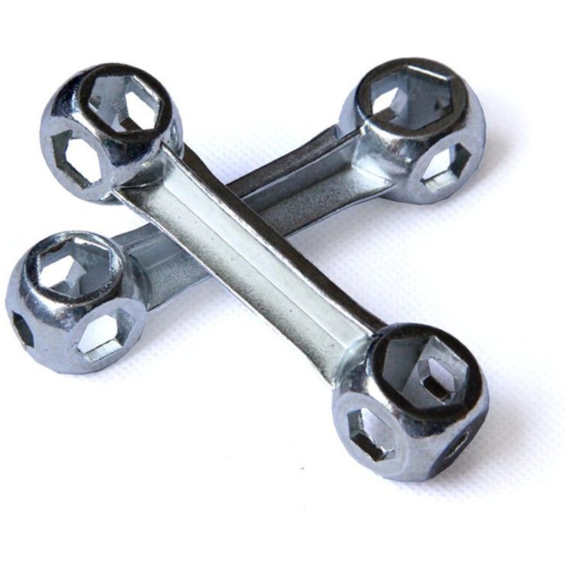 10 en 1 Mini outil de réparation de vélo Portable clé dynamométrique en forme d'os trous hexagonaux clé de cyclisme outils multiples
