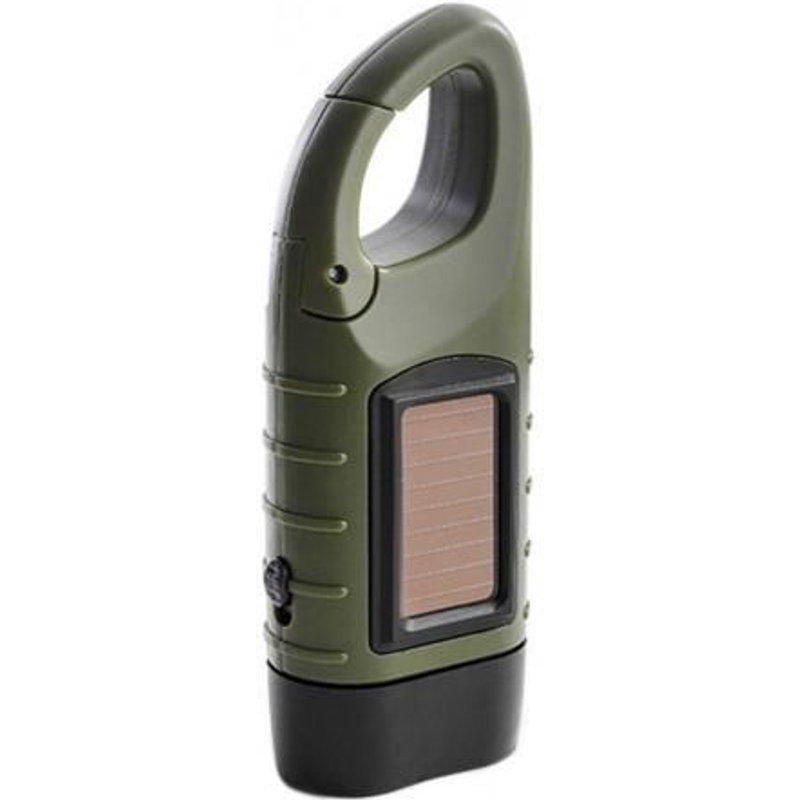 Lampe de poche étanche à manivelle à énergie solaire, lumière d'urgence pour Camping en plein air