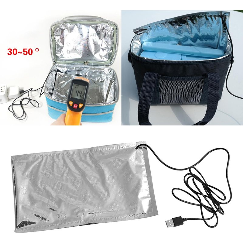 Thermostat Usb, Plaque De Conservation De La Chaleur, Sac Alimentaire, Plaque Chauffante, Coussin Chauffant Thermique, Pour Boîte À Bento Thermique, Pique-Nique