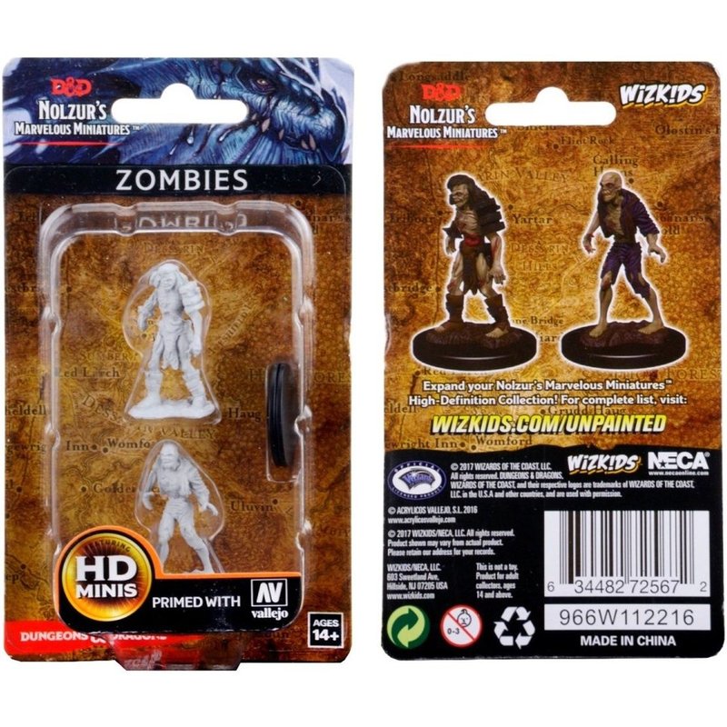 Dungeons & Dragons Nolzurs Marvelous Unpainted Minis Zombies