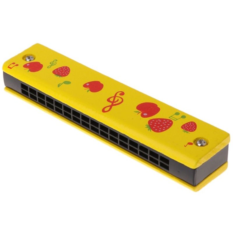 Harmonica Mignon À 16 Trous Pour Enfants, Instrument À Vent Pour Débutant, Jouet Musical Éducatif En Bois
