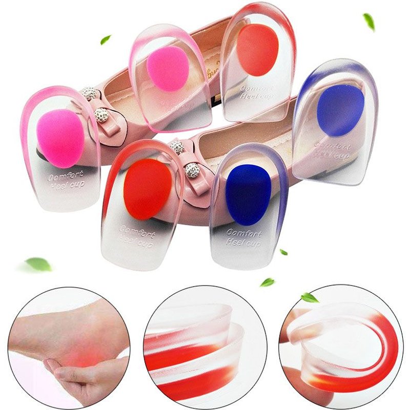 Semelles Intérieures En Gel De Silicone Pour Hommes Et Femmes, Coussin De Chaussures De Soutien, Soulagement De La Douleur Du Pied, Inserts Doux, Protecteurs De La Douleur Du Pied, Insertion De Talon