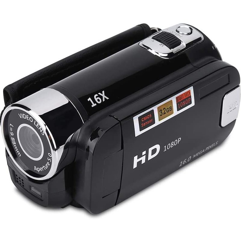 Caméscope numérique Full HD de 2,7 pouces 1280 x 960 noir + 1 micro SD 32 go