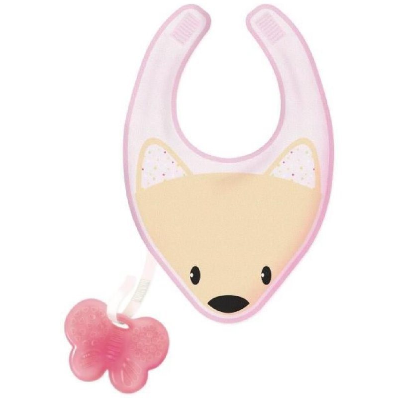 Chicco Fresh Bib Bavoir De Dentition +4m Rose