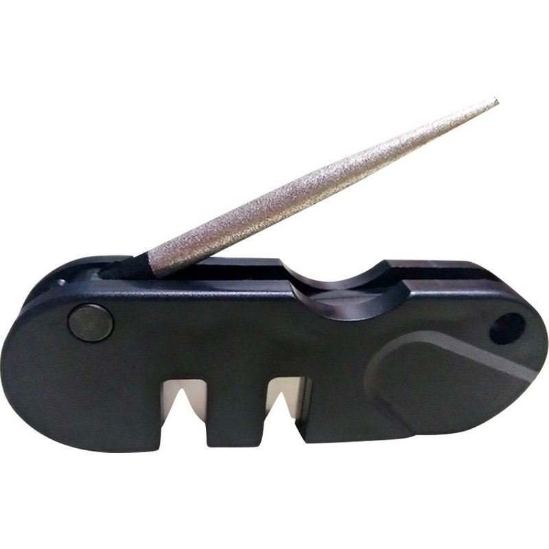 Couteau Portable En Carbure De Tungstène Pour L'extérieur, En Céramique, Pour Camping, Randonnée, Aiguisoir En Pierre À Aiguiser, Hameçon De Poisson, Outil De Poche En Diamant, Nouveau