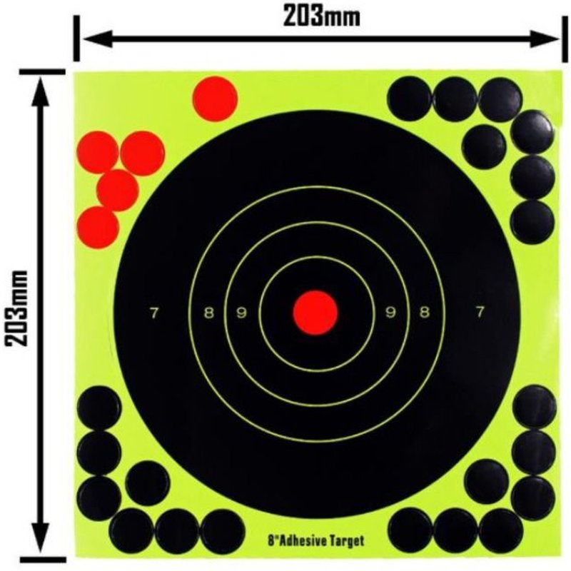 Papier Auto-Adhésif Pour Chasse, Outils De Tir, Cible Fluorescente, Outils D'extérieur