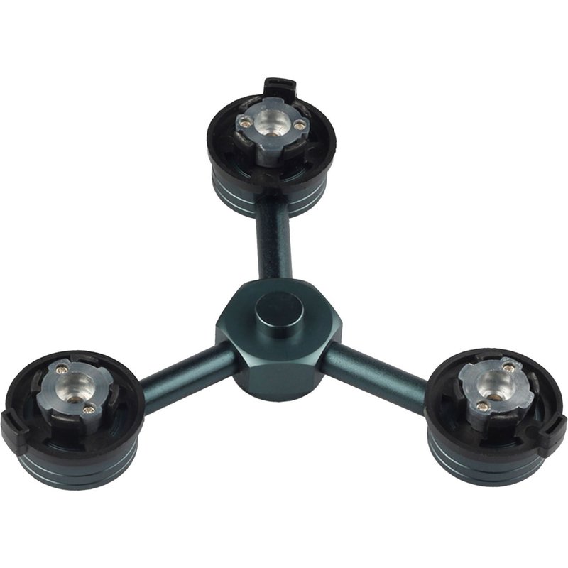 Adaptateur De PoĂȘle 3 En 1, Adaptateur De TĂȘtes De PoĂȘle Pour TrĂ©pied, Adaptateur De TĂȘte De Connexion Ga S En Alliage D'aluminium, Adaptateur D'interface De Cylindre Ga S