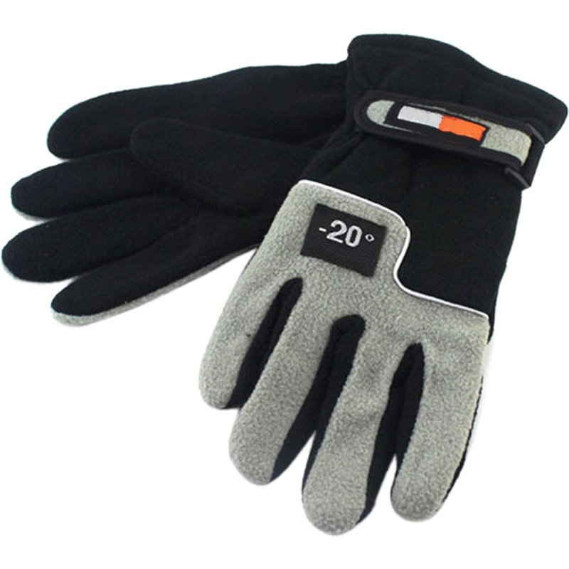 Gants Thermiques De Moto En Polaire Pour Hommes, Mitaines Pour Sports De Neige, Ski Arrière, Hiver